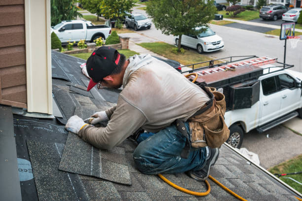 Professional Gutter Repair And Installation technician working in Wahoo, NE